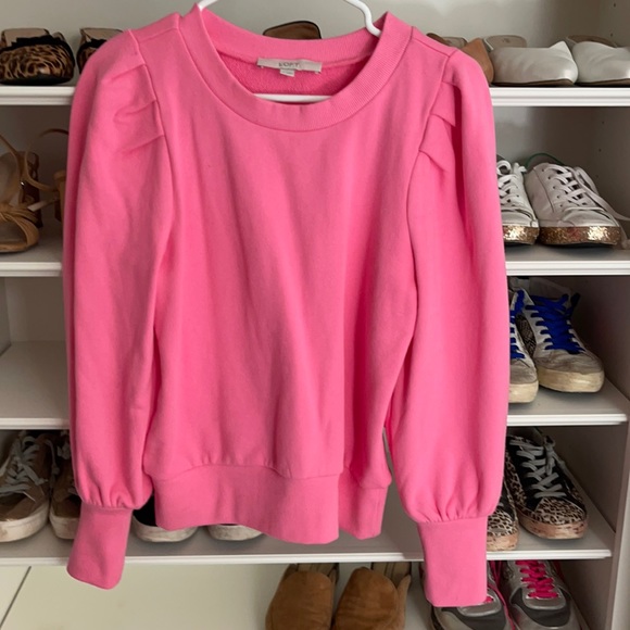 loft pink sweatshirt